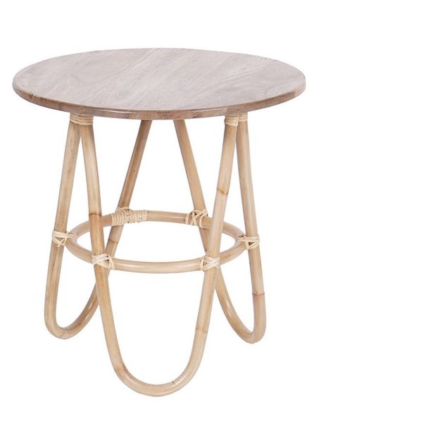 Sivupöytä Hillerstorp Sienna, Ø55cm, ruskea