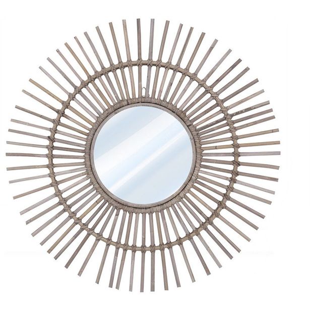 Peili Hillerstorp Solara, Ø70cm, harmaa rottinki