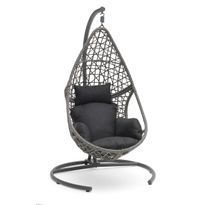 Riipputuoli Droppen, harmaa/musta