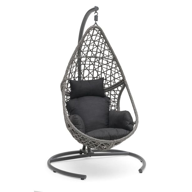 Riipputuoli Droppen, harmaa/musta