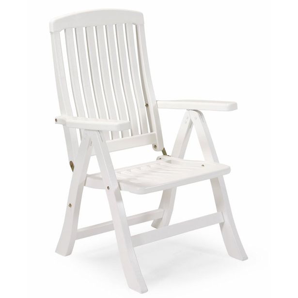 Nojatuoli Amelia, säädettävä, valkoinen