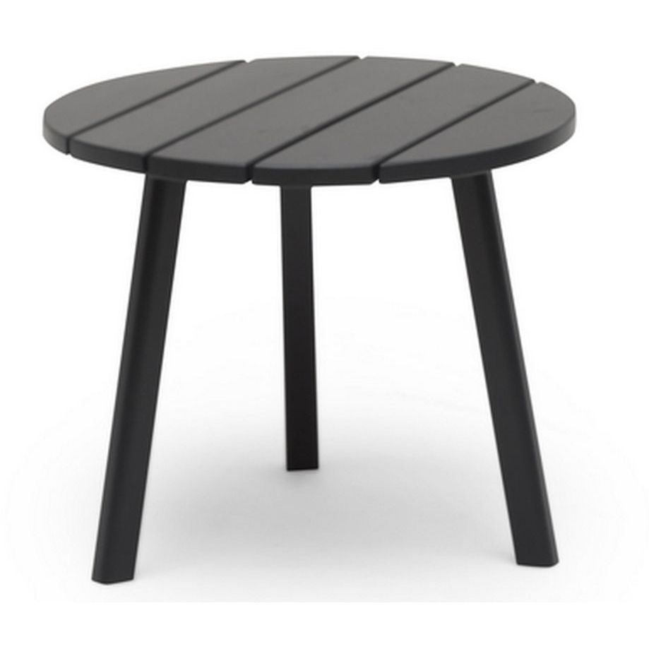 Pöytä Tennessee, Ø50cm, tummanharmaa, hurricane grey