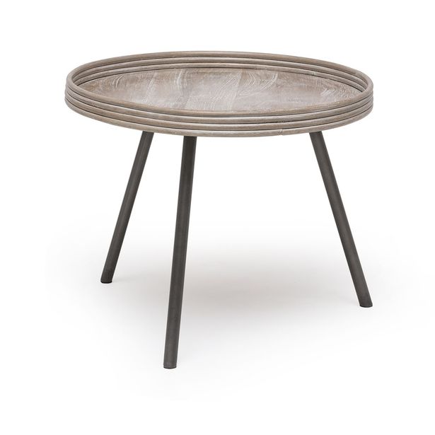 Pöytä Leicester, Ø50cm, harmaa