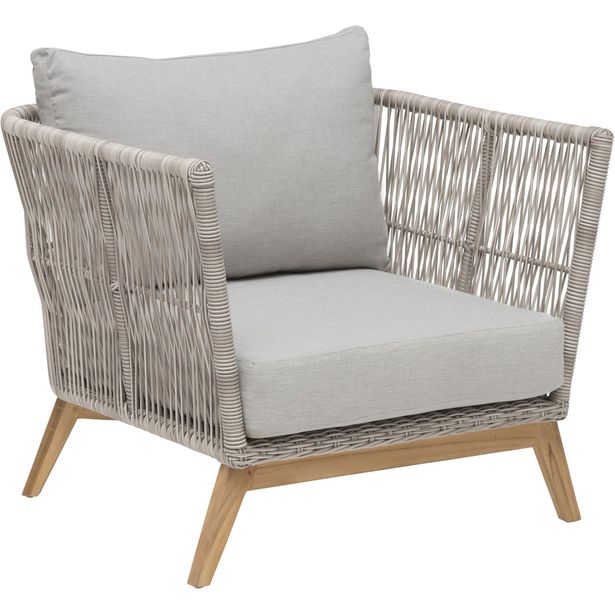 Nojatuoli Himmelsnäs, beige/tiikki