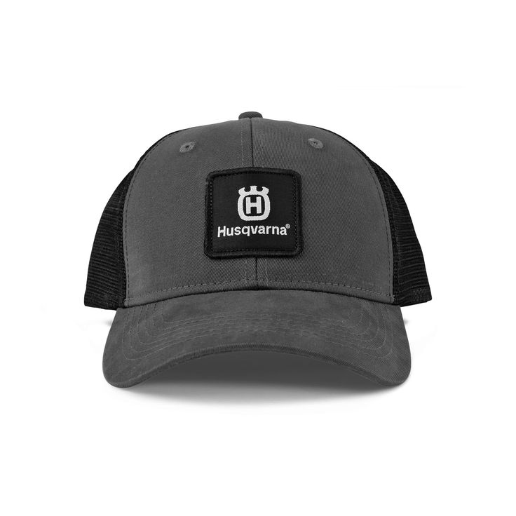 Trucker-lippalakki Husqvarna, harmaa