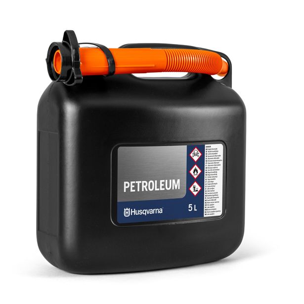 Polttoainekanisteri Husqvarna, 5L, musta, suuttimella