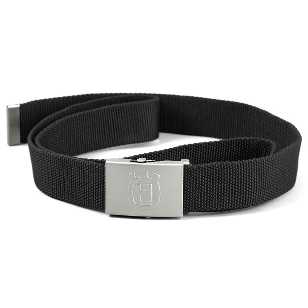 Vyö Husqvarna, metallisoljella, musta