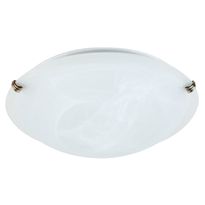 Plafondi Heat Gala Murano, Ø40cm, 2x45W, valkoinen