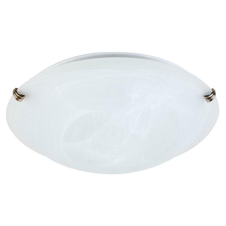 Plafondi Heat Gala Murano, Ø40cm, 2x45W, valkoinen