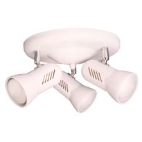 Kattospotti Heat Alfa-Easy, 360x180mm, 3-osainen, valkoinen/kromi