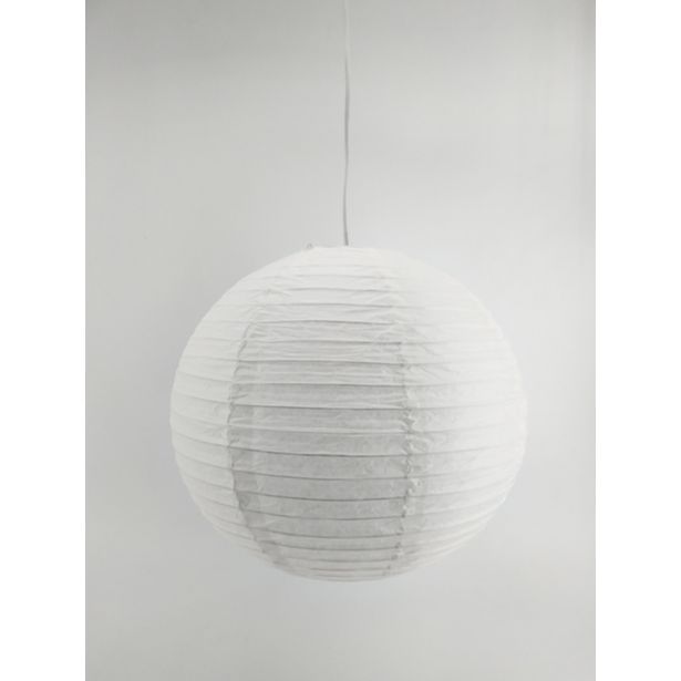 Riisipaperivarjostin Heat Ball 40cm valkoinen