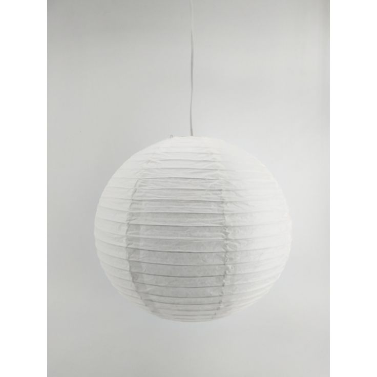 Riisipaperivarjostin Heat Ball 40cm valkoinen