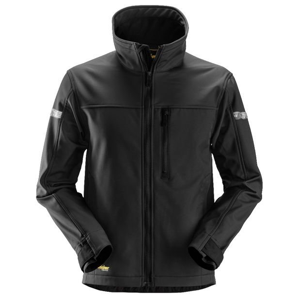 Softshell-takki Snickers Workwear AllroundWork 1200, musta