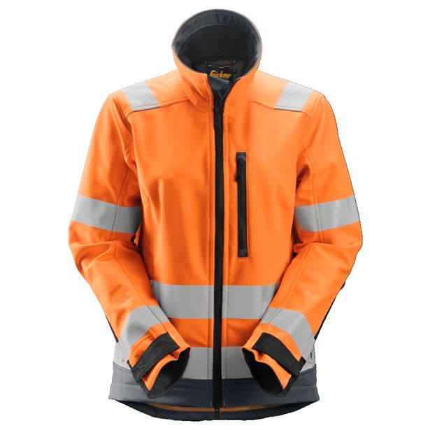 Naisten softshell-huomiotakki Snickers Workwear 1237, oranssi