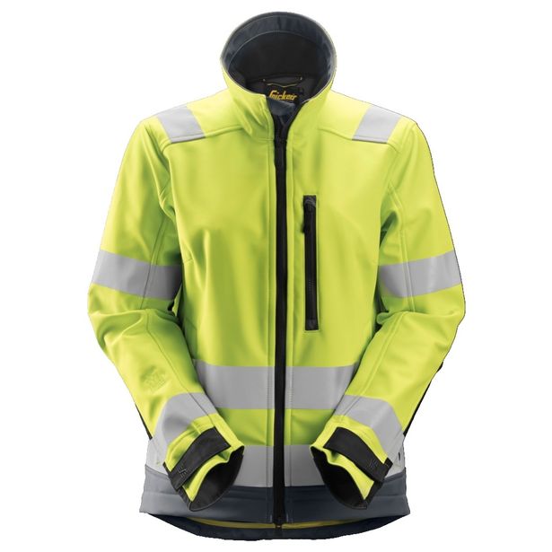 Naisten softshell-huomiotakki Snickers Workwear 1237, keltainen