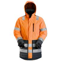 Huomioparkatakki Snickers Workwear AllroundWork 1830, LK 3, oranssi