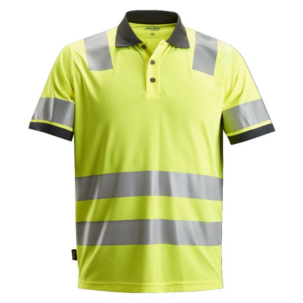Huomiopikeepaita Snickers Workwear AllroundWork 2730, LK 2, keltainen