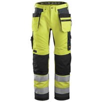 Huomiotyöhousut Snickers Workwear AllroundWork+ 6230, keltainen