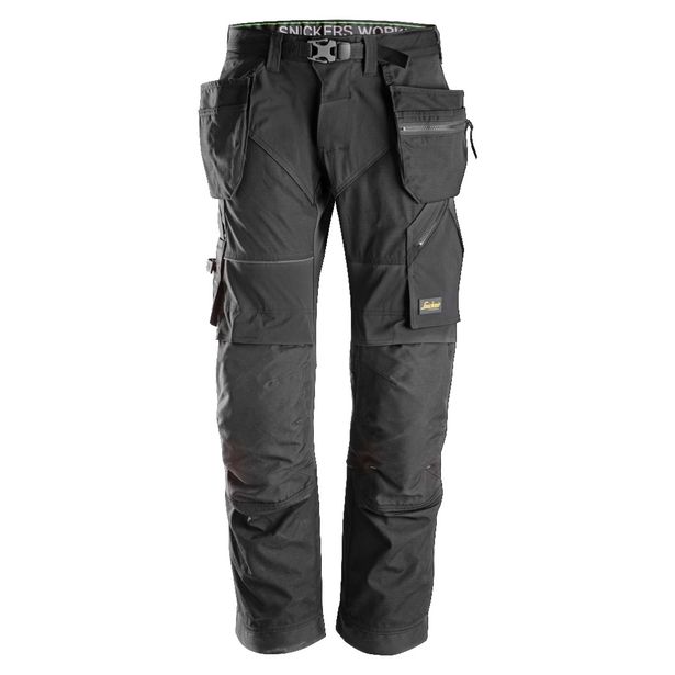 Työhousut Snickers Workwear FlexiWork+ 6902, musta