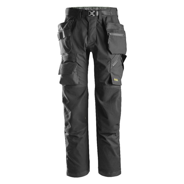 Lattia-asentajan housut Snickers Workwear FlexiWork 6923, musta
