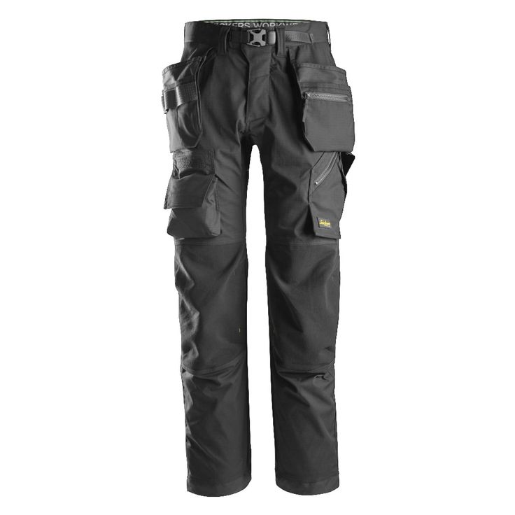 Lattia-asentajan housut Snickers Workwear FlexiWork 6923, musta