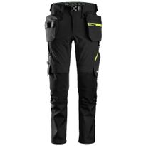 Softshell-housut Snickers Workwear FlexiWork 6940, musta