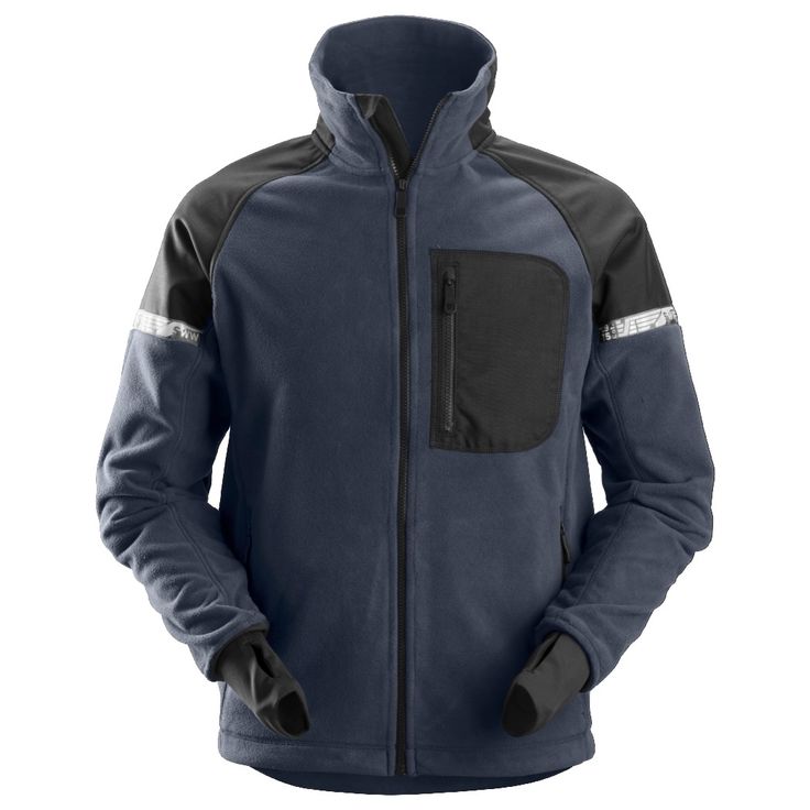 Fleecetakki Snickers Workwear AllroundWork 8005, navy