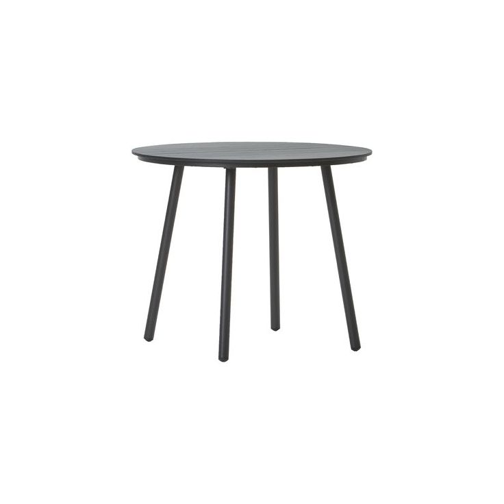 Ruokapöytä Huoku Ville, Ø100cm, harmaa/musta