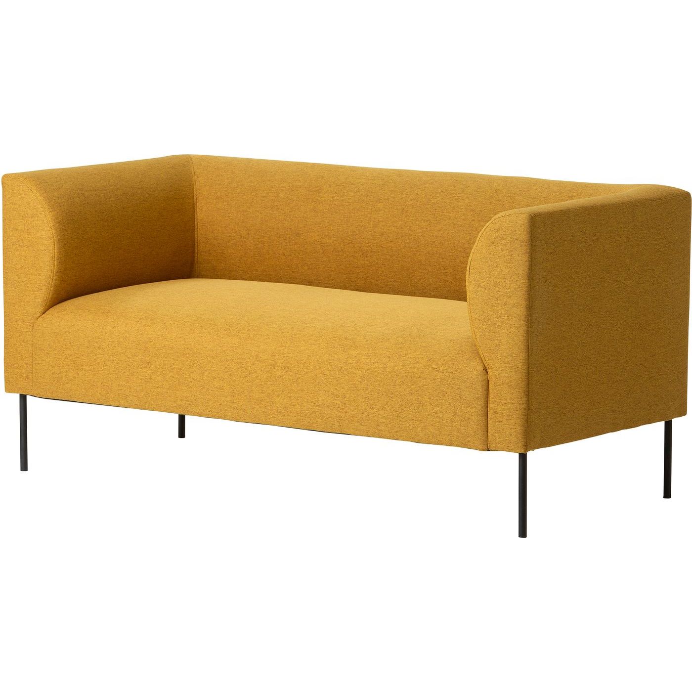 Sohva Huoku Heini, 2-istuttava, leveys 150cm, keltainen