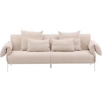 Sohva Huoku Anita, 3-istuttava, leveys 237cm, beige