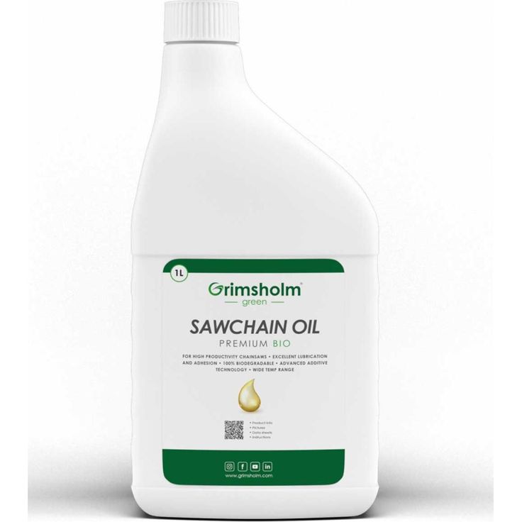 Moottorisahan ketjuöljy Grimsholm Premium Bio 1l