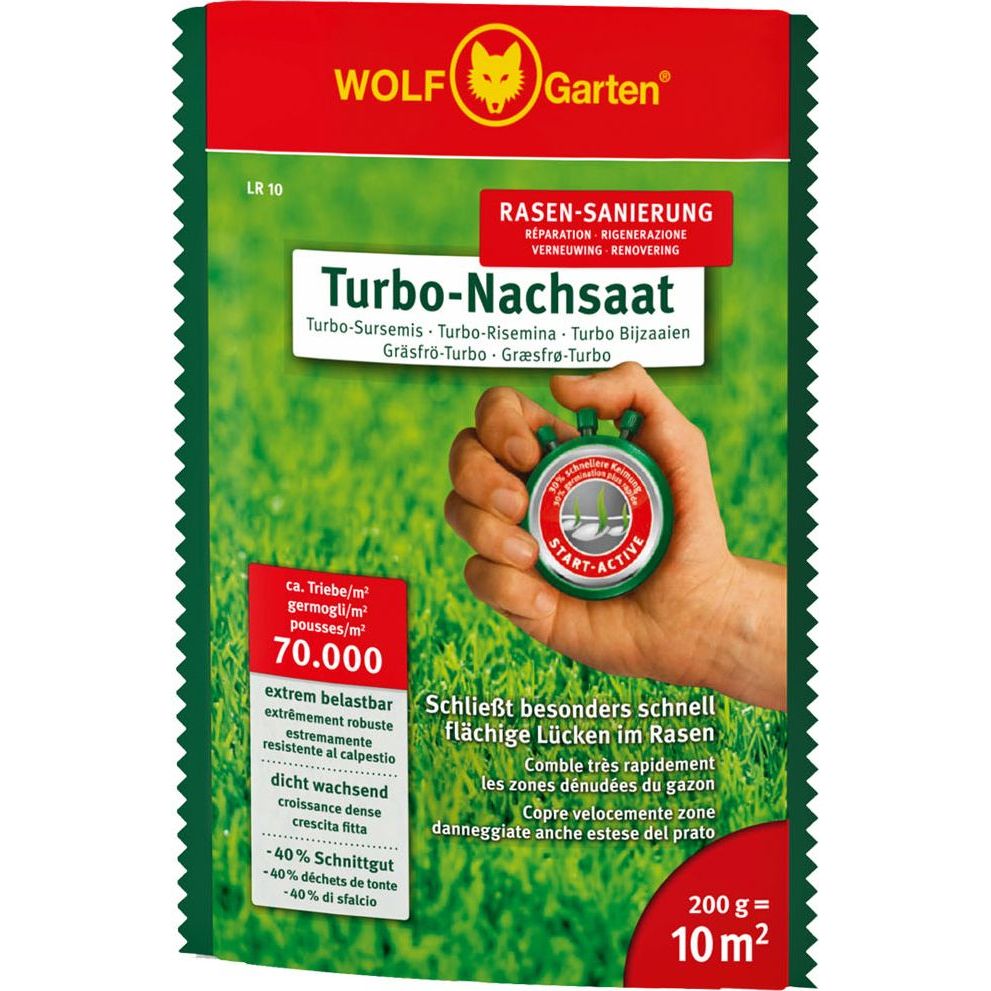 Nurmikkosiemenet Wolf-Garten LR 10
