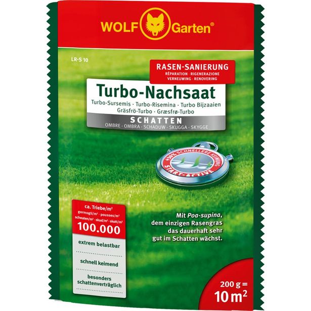 Nurmikkosiemenet Wolf-Garten LR-S 10