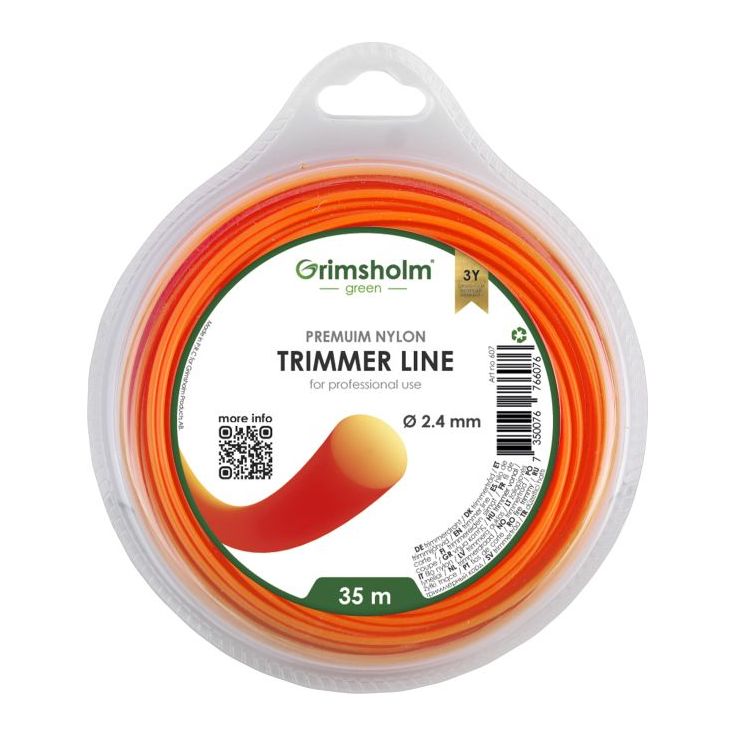 Trimmerisiima Grimsholm pyöreä oranssi 2.4mm 35m