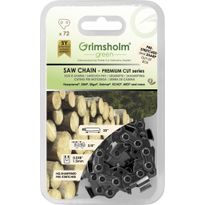 Moottorisahan ketju Grimsholm 20&quot; 72dl 3/8&quot; 1.5mm Premium Cut