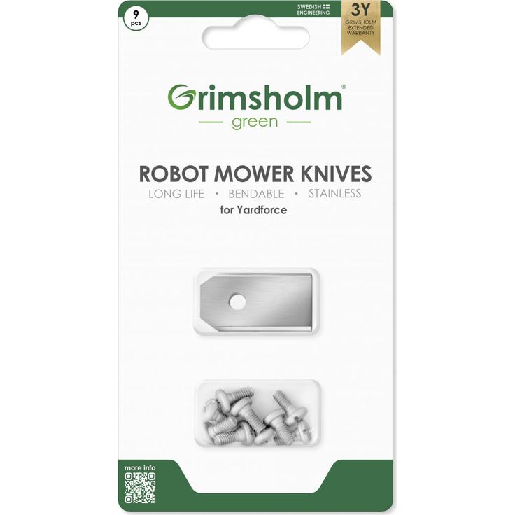Terät Grimsholm Yardforce 9kpl