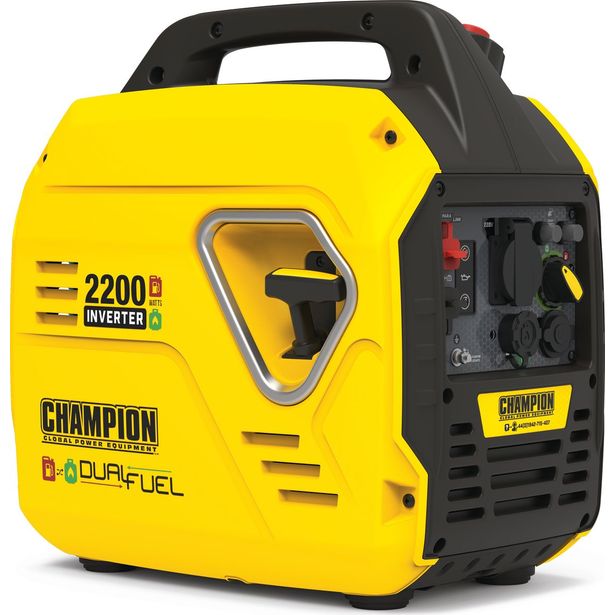 Invertterigeneraattori Champion 2200 W Dual Fuel The Mighty Atom
