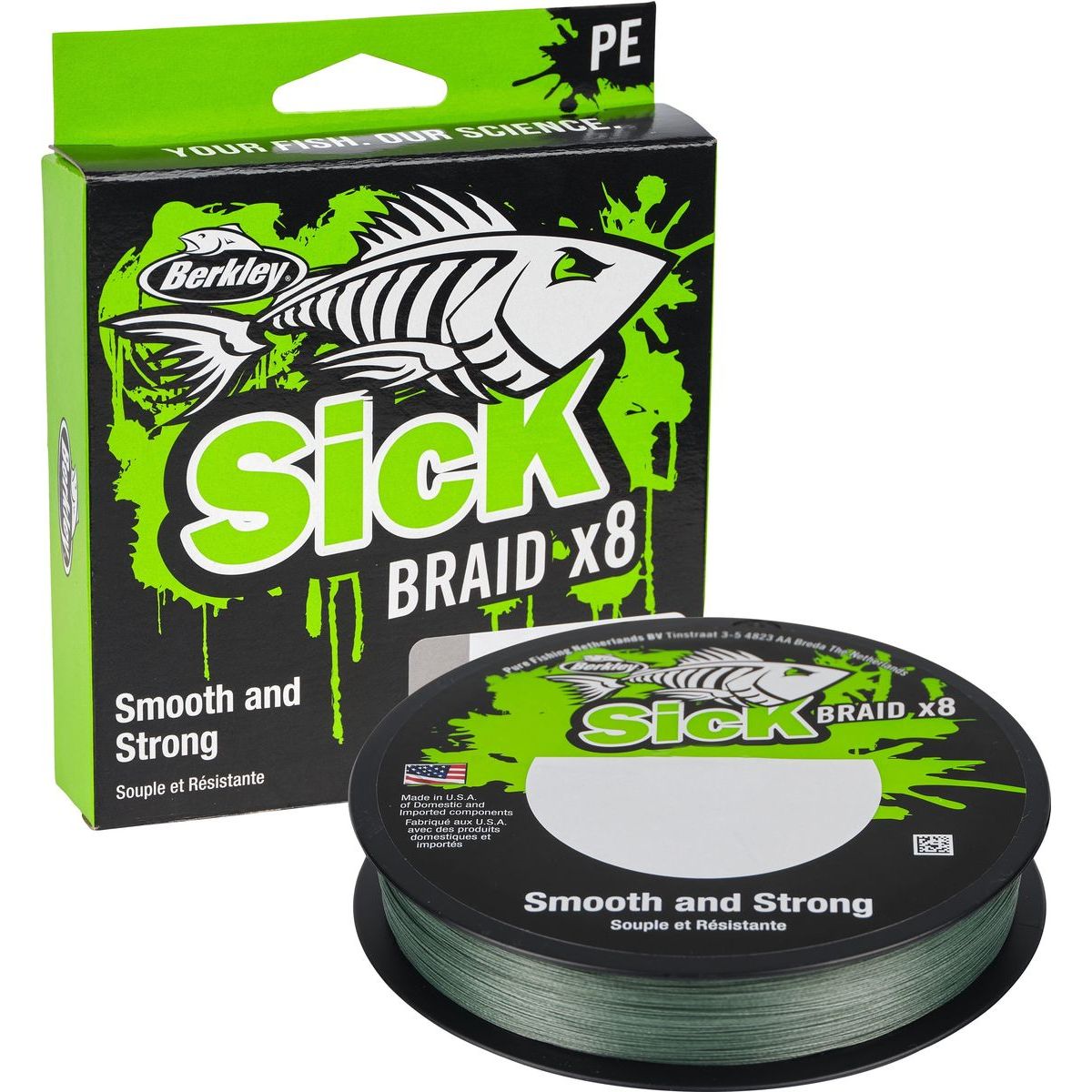 Siima Berkley Sick Braid Mossgreen 0.33mm 150m