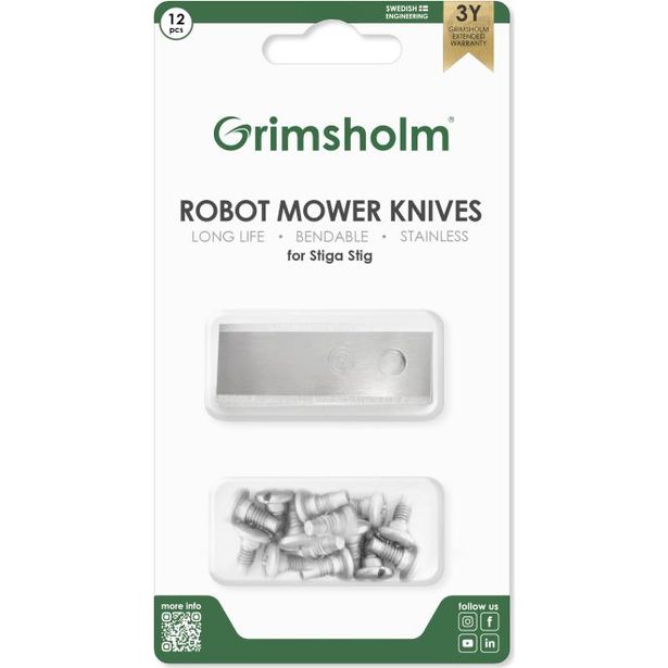 Terät Grimsholm Stiga Stig 12kpl