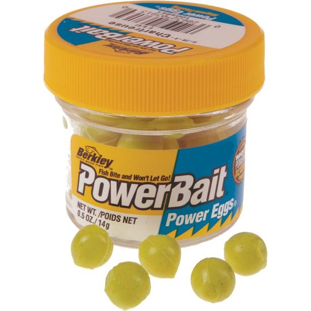 Viehe Berkley Sparkle Power Eggs Chartreuse Suomuilla