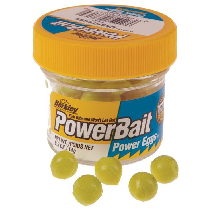 Viehe Berkley Sparkle Power Eggs Chartreuse Suomuilla