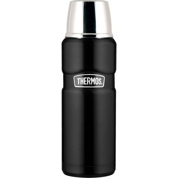 Terästermos Thermos King mattamusta eri kokoja
