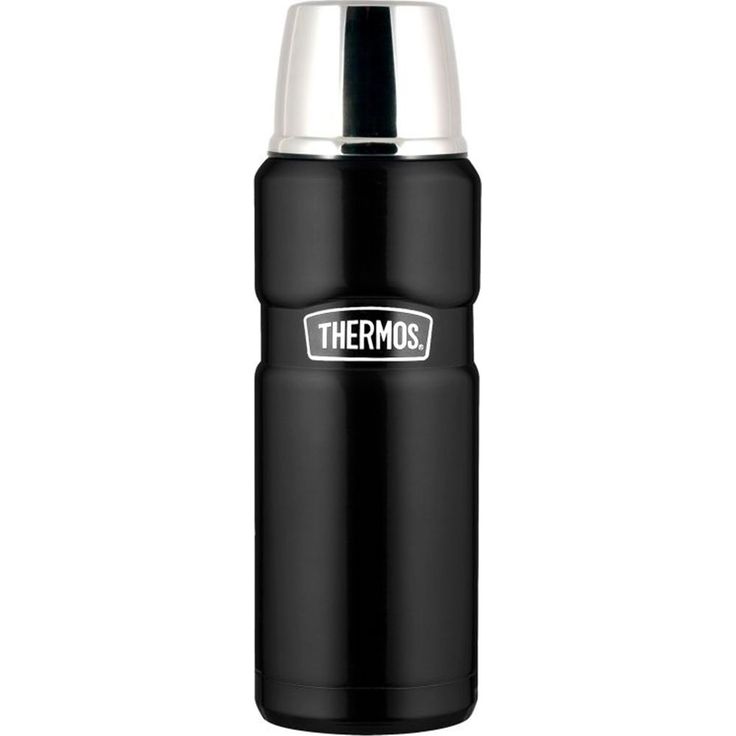 Terästermos Thermos King mattamusta eri kokoja