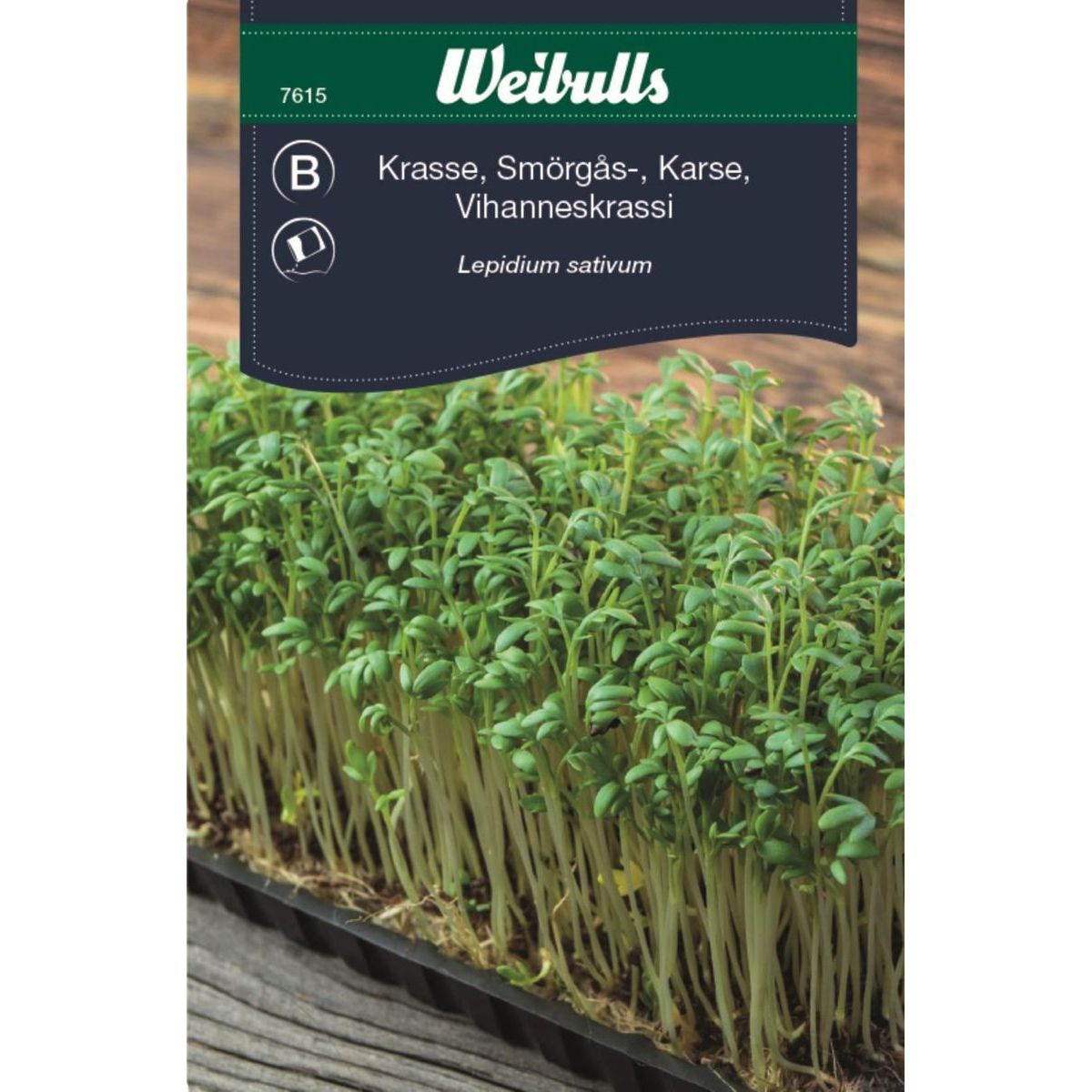 Krassi Weibulls voileipäkrassi siemenet