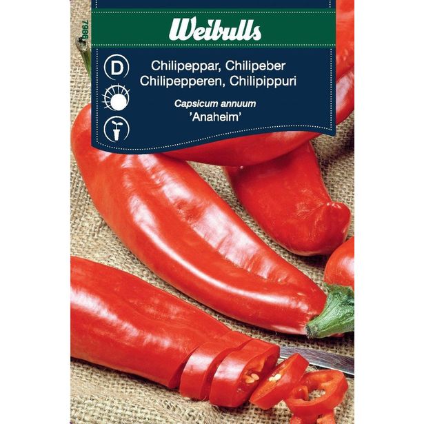 Chilipaprika Weibulls Anaheim siemenet