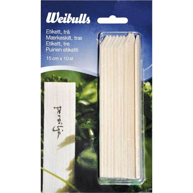 Etiketti Weibulls 15cm puu 10kpl