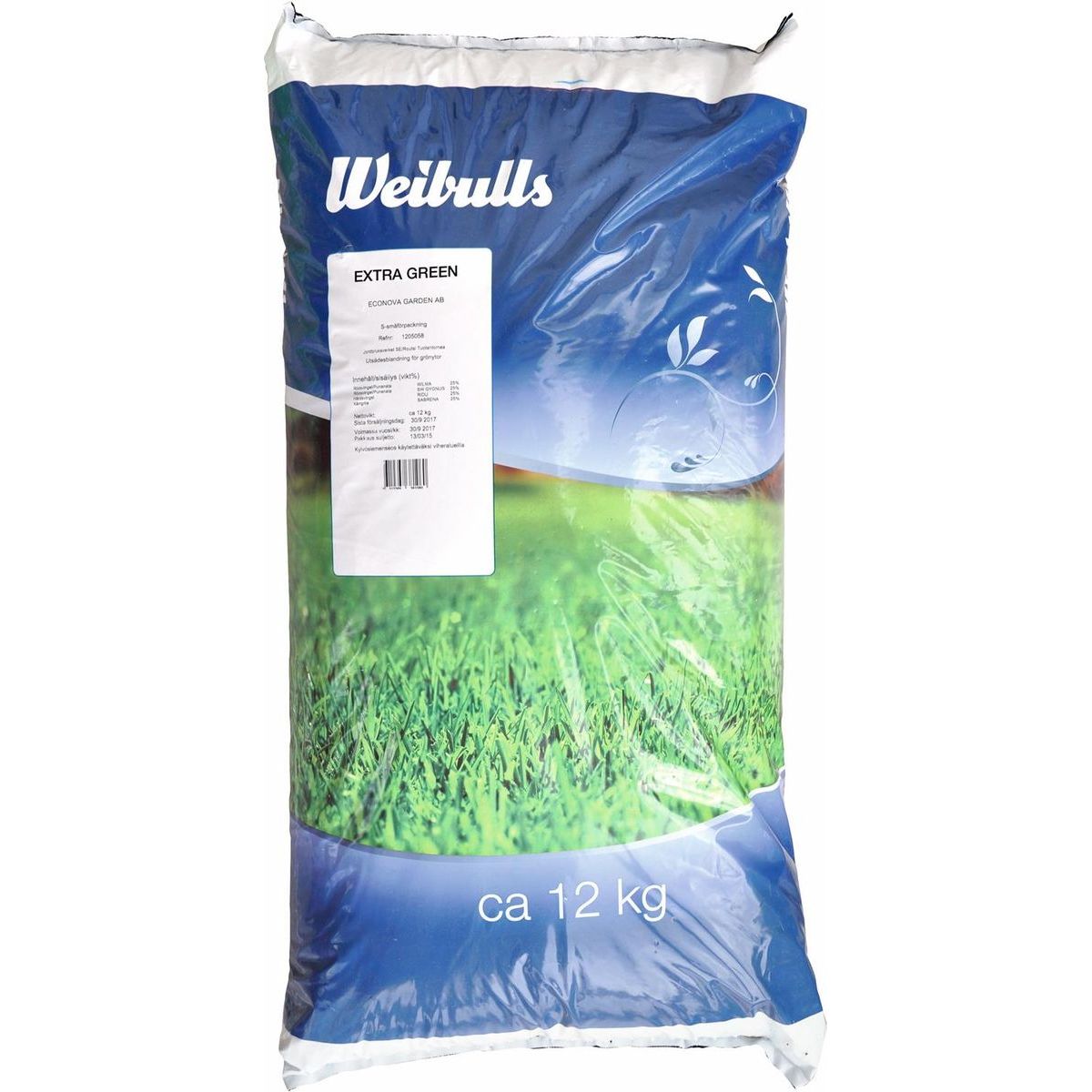 Nurmikonsiemenet Weibulls Extragreen 12kg