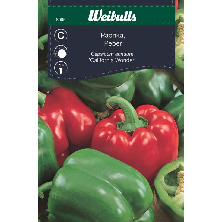 Paprika Weibulls California Wonder siemenet
