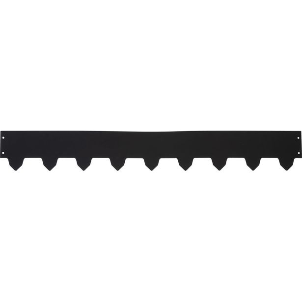 Nurmenreunalista Västbogalvanoitu/musta 3x119cm korkeus 16cm