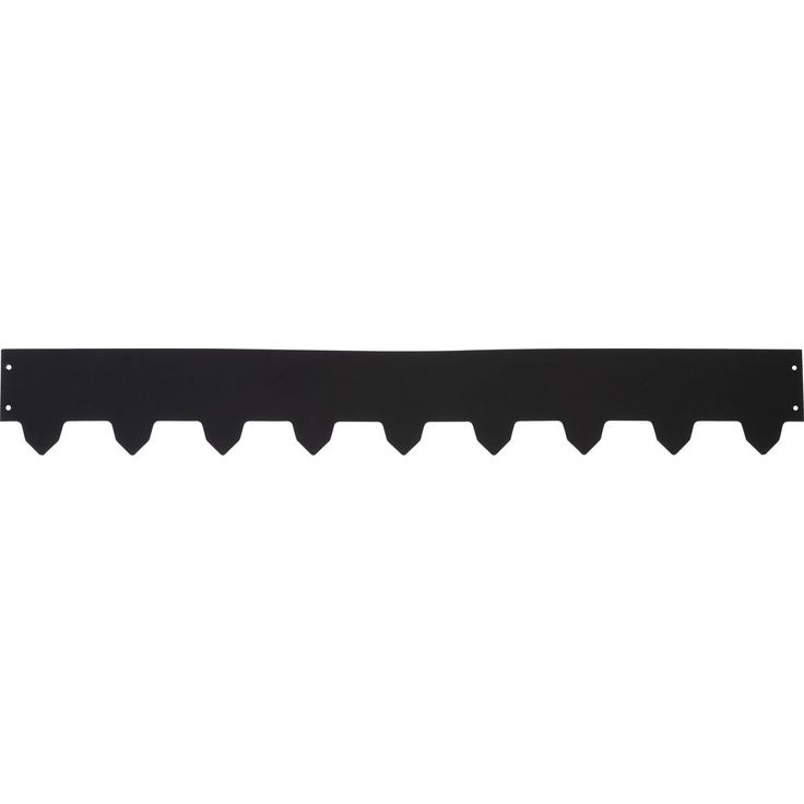 Nurmenreunalista Västbogalvanoitu/musta 3x119cm korkeus 16cm